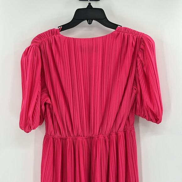 Endless Rose V-neck Puff Sleeve Maxi Dress - Pink - Small - New with tags - Picture 8 of 9